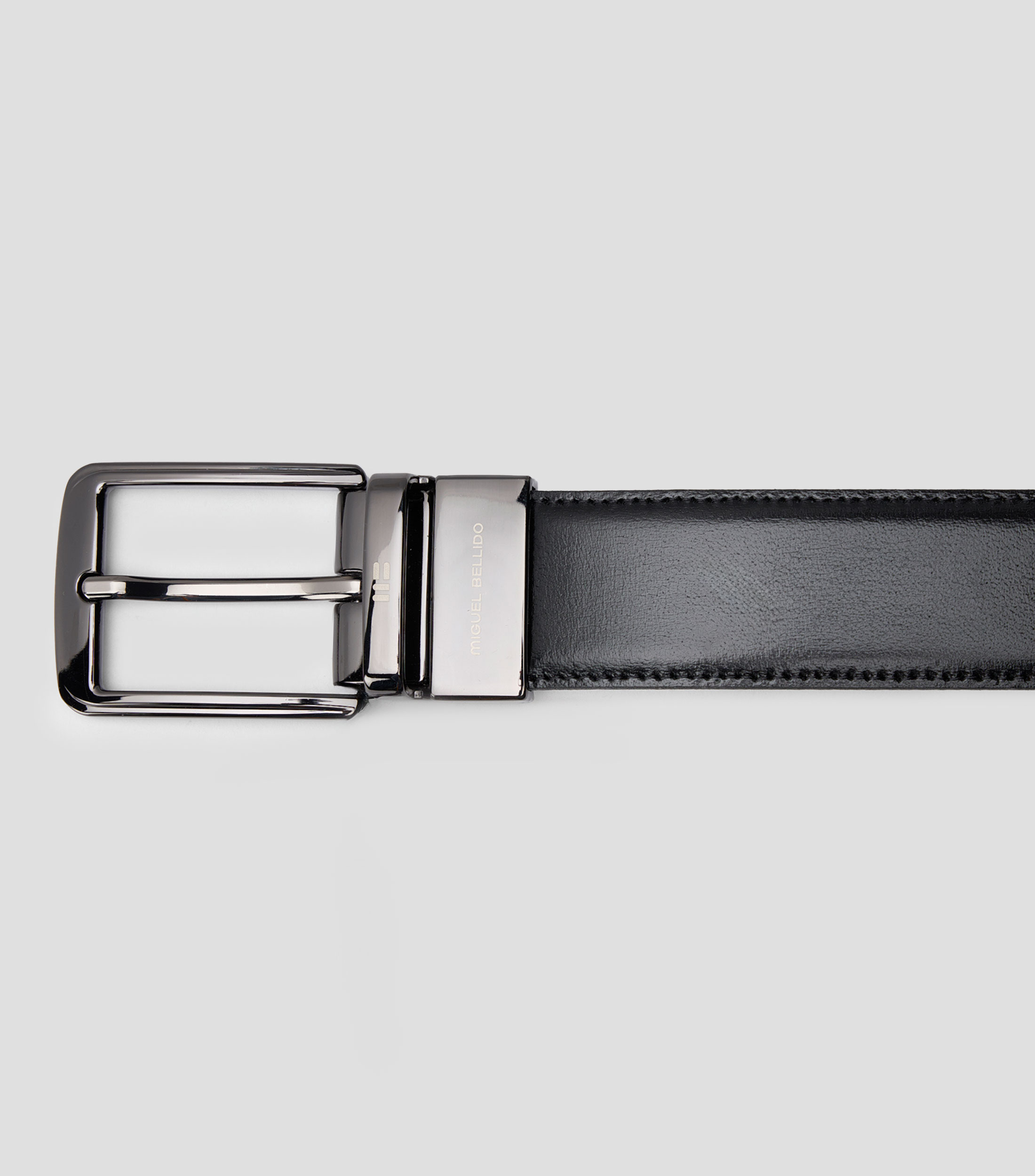Cinturón Reversible en Piel de Vestir Hombre